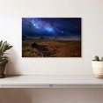 thumbnail image 2 of Elephant Stock Starlit Monument Valley Wall Art - Horizontal Canvas Wall Art - Living Room Wall Decor - Nature Canvas - Brown And Blue Decor - 12" x 8", 2 of 8