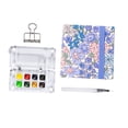 thumbnail image 3 of Kit de pintura artística de viaje en acuarela, juego de pintura de acuarela con bolígrafos, juego de acuarela de bolsillo para niños, adultos, artista Flor de verano, 3 of 8