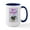 White/Navy Inside, variant on CafePress - Easter Greetings Pug Large Mug - 15 oz Ceramic Large White Novelty Mug