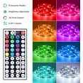thumbnail image 2 of Strip Lights, 16.4ft RGB LED Light Strips Kit with Remote Control, Color Changing LED Strip Lights for Bedroom, Room, Kitchen and TV Decoration, 2 of 8