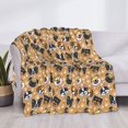 thumbnail image 3 of Rateoe Cute Puppy Pattern Flannel Throw Blanket, Ultra-soft Blanket for Bed, Couch, Car, Hypoallergenic Anti-pilling blanket-60"x50"(Horizontal), 3 of 6