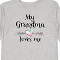 thumbnail image 4 of Inktastic My Grandma Loves Me Heart Grandchild Boys or Girls Long Sleeve Toddler T-Shirt, 4 of 5