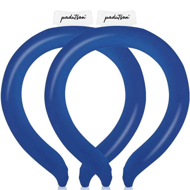 Tubo de enfriamiento de cuello Padutson, enfriadores de hielo reutilizables, color azul marino