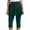 Dark Green, variant on Women's Skirted Leggings - Flared Hem, 7/8 Length, Stretchy Fabric, Versatile for Gym/Casual
