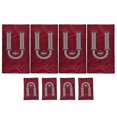thumbnail image 1 of EidMubarakPrayerBlanket-LightweightPortableWaterproofPU-4Colors-4Pcs-HomeOfficeTravel(Red), 1 of 5