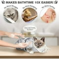 thumbnail image 4 of Dosaele Cat Shower Net Bag Adjustable Multifunctional Breathable Anti-Bite and Anti-Scratch Restraint Bag Cat Washing Shower Bag for Cat’s Bathing, Nail Trimming, Injection, Medicine Taking, 4 of 6