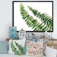 thumbnail image 2 of Designart 'Fern Plant Leaves Detail I' Farmhouse Framed Canvas Wall Art Print, 2 of 5