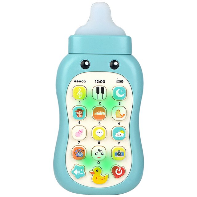 Bangcool Kids Cellphone Toy Feeder Shape Interactive Smartphone Toy Baby Teething Toy
