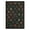 Black, variant on FairOnly 8'x10'Blossom & Grid Machine Washable Area Rug Pastoral Low Pile Non Slip Carpet for Modern Living Bedroom Decor,Beige