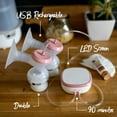 thumbnail image 4 of Tommee Tippee Made for Me Double Electric Breast Pump, USB Rechargeable - Baby Bottles Included, 4 of 11