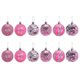 thumbnail image 1 of ELEVENTIME - 12 bolas navideñas pequeñas de 5,9 cm, de plástico irrompible, ideales para colgar en el árbol de Navidad, fiestas, bodas y otras ocasiones. Oferta en liquidación., 1 of 8