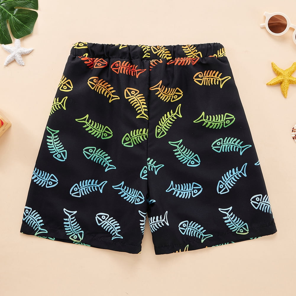 SILVERCELL Boys Swim Trunks with Boxer Brief Liner Swim Shorts Boys Compression Liner Youth Anti Swim Trunks 5-16 Years