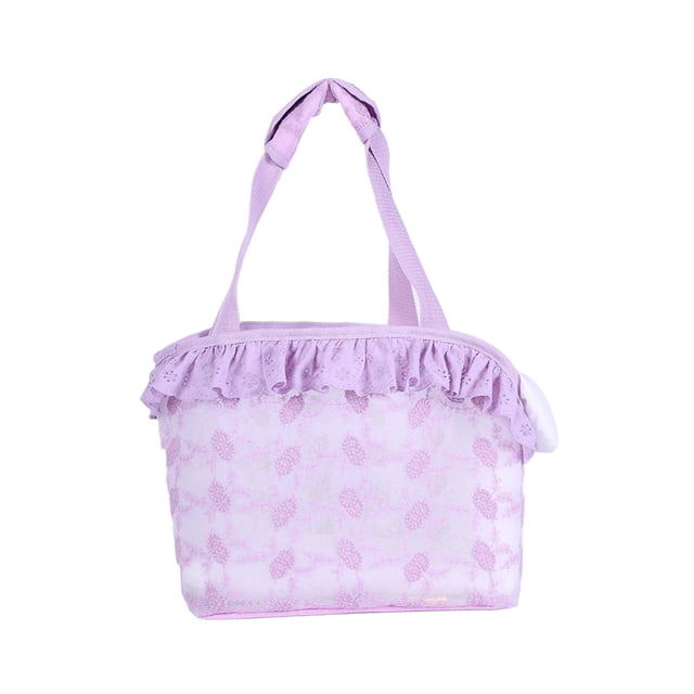 Bolso de transporte suave para gatos, bolsa de encaje, bolsa de viaje transpirable para cachorros y gatitos de verano, bolsa de hombro para transporte
