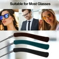 thumbnail image 5 of Anti-Slip Glasses Temple Cushions Eyeglasses Temple Tips Sleeve Cotton Glasses Black 2, 5 of 5