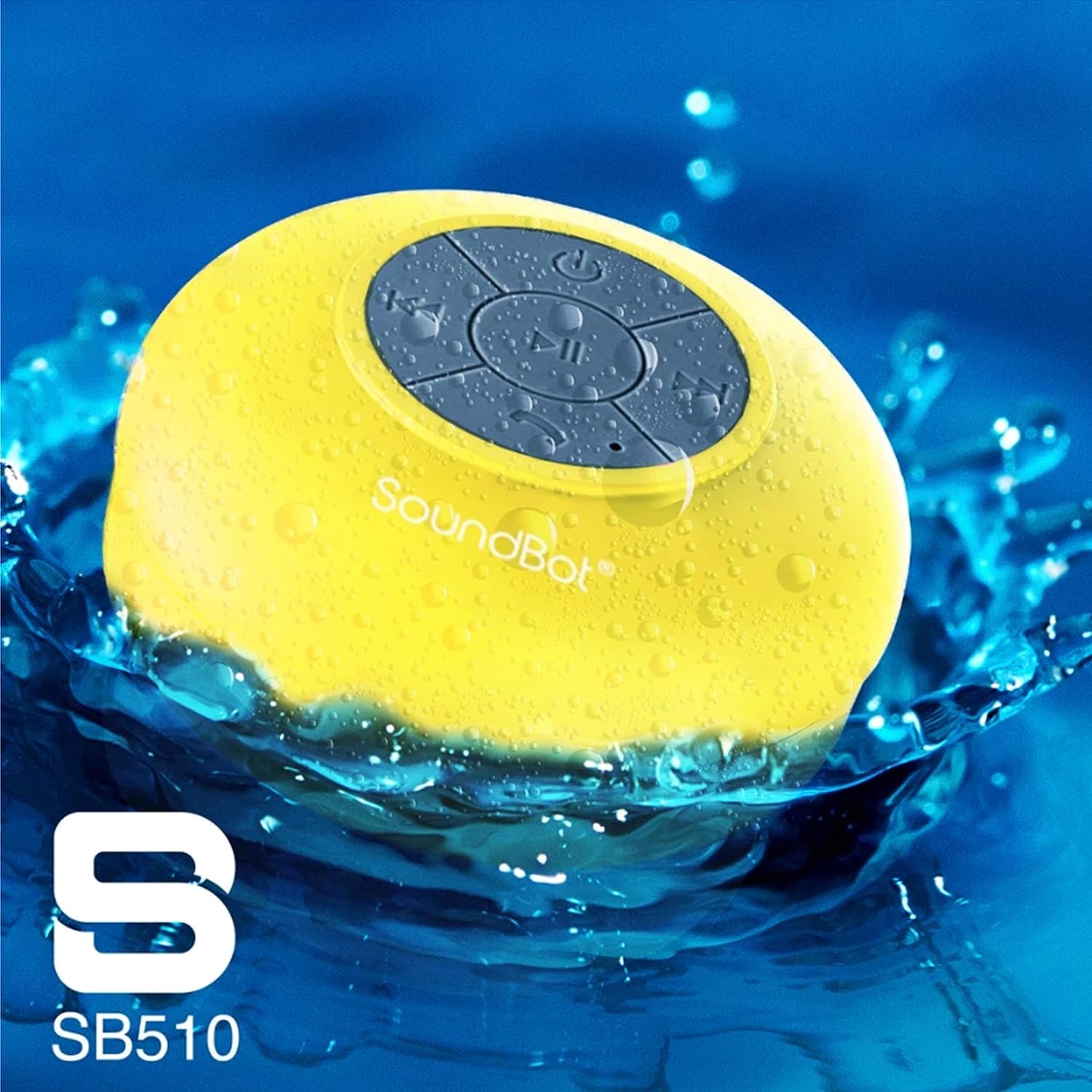 SoundBot 1.59 oz Portable Bluetooth Speaker, Yellow, SB510 - image 5 of 8