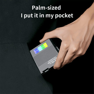 RGB Video Light Photography Fill Camera Lighting Panel CRI95  2700-6500K LCD Display Cold Shoe for Vlog DSLR