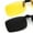 Yellow night vision/Black, variant on TINHAO 2 Pairs Clip On Sunglasses Flip Up Day&Night Driving Glasses UV400 Anti Glare Over Prescription Glasses
