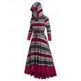 thumbnail image 2 of Vestido Capucha Dobladillo Cordones Tamaño Plus Rosegal  Vestidos casuales de talla grande, 2 of 5