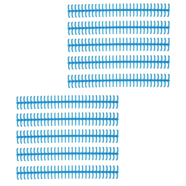 10PCS 30 Holes Binding Wires Spirals Coils Plastic Binding Rings Binding Comb For School Office Notebook Maker