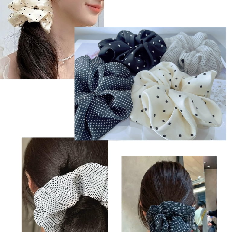 Large satin Scrunchies XL Silk Oversized Scrunchie for Thick  display picture 1