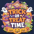 thumbnail image 3 of CafePress - Trick Or Treat Time Halloween Design Men's Value T Shirt - Men's Classic Graphic Cotton T-Shirt, 3 of 4