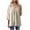 Beige, variant on Womens Oversized Cotton Linen T-shirts 3/4 Length Sleeve Split V Neck Tops Summer Casual Loose Fit Blouse Tees Liquidación Hoy Prime Blue L