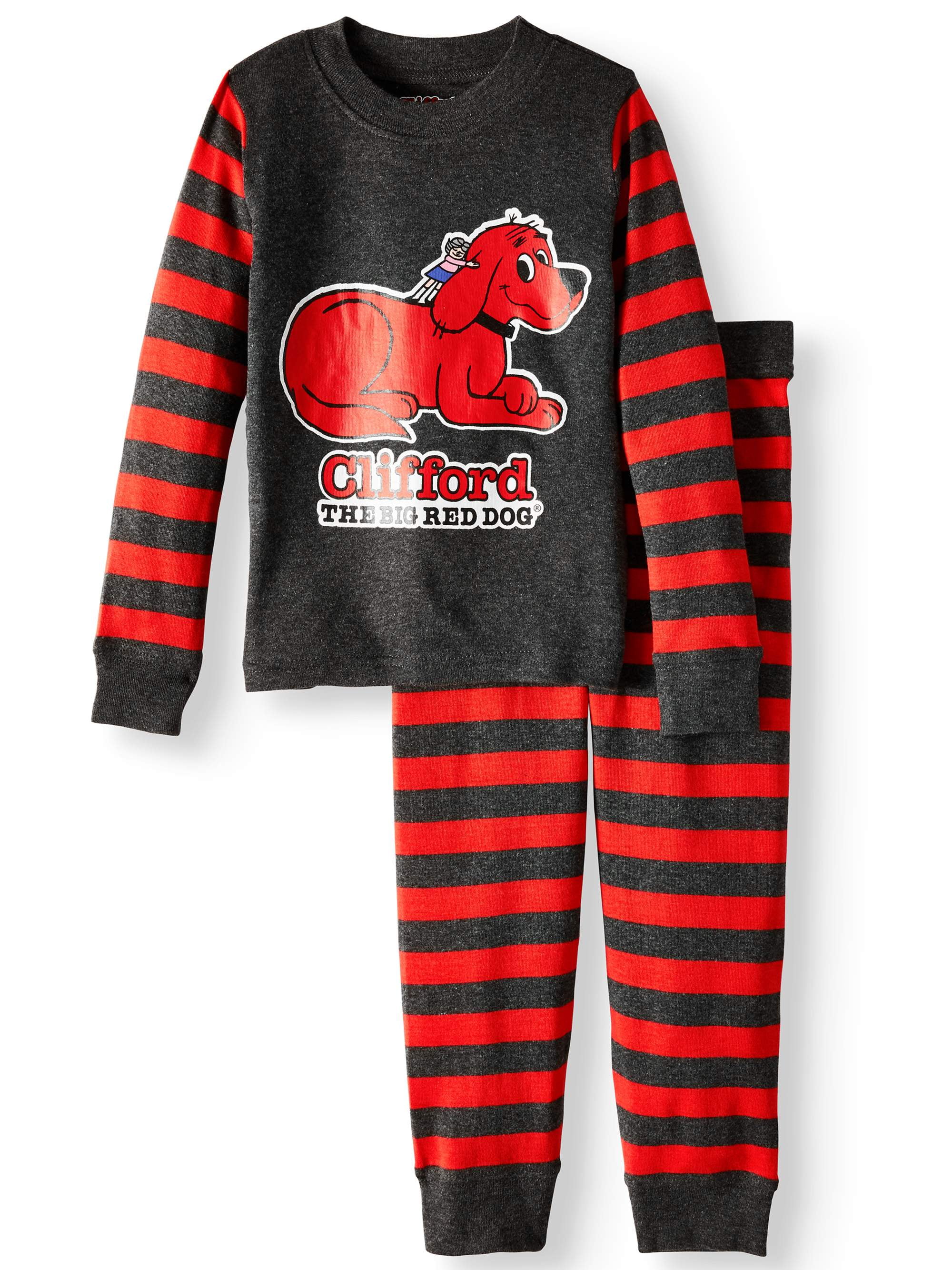 Clifford The Big Red Dog Little Baby Girls Boys Long Sleeve T Shirt Lovely Crew Neck Outfits