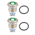 thumbnail image 1 of Unique Bargains 2 Pcs Interior Indicator Light Inner LED Signal Lamp for Car Truck Boat Durable 0.47' Green, 1 of 8
