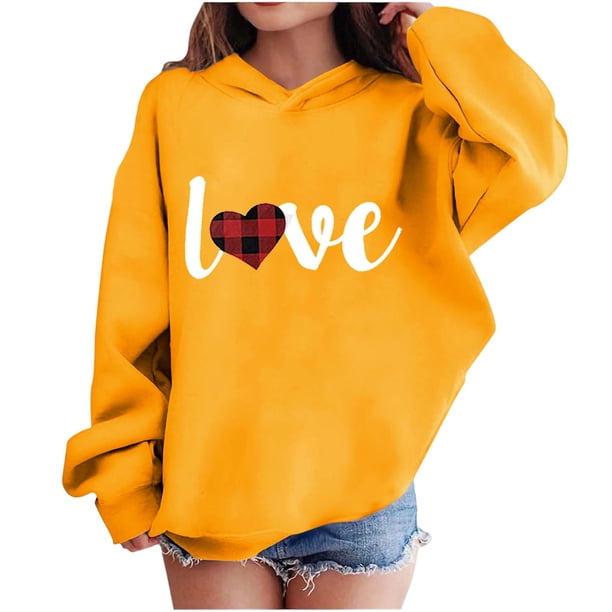 Sudadera con capucha y estampado de corazón de San Valentín, sudadera de manga larga para niños y niñas, chaqueta para niñas de talla mediana y grande.