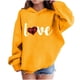 thumbnail image 1 of Sudadera con capucha y estampado de corazón de San Valentín, sudadera de manga larga para niños y niñas, chaqueta para niñas de talla mediana y grande., 1 of 7