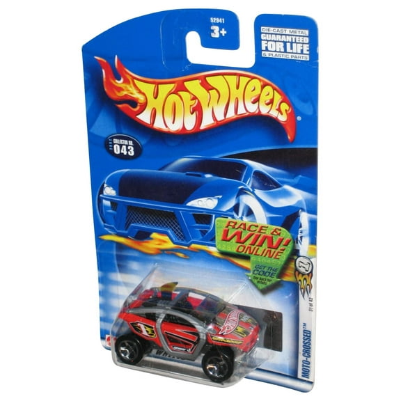 Hot Wheels Moto-Crossed (2002) Red & Silver Collector Toy Car #043