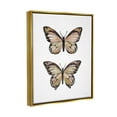 thumbnail image 3 of Stupell Industries Butterfly Wings Insect Portrait Graphic Art Metallic Gold Floating Framed Canvas Print Wall Art, Design by House Fenway, 3 of 8