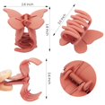 thumbnail image 7 of RUseeN Hair Clips for Women 2.6 Inch Medium Hair Claw Clips for Women Thin Thick Curly Hair, Strong Hold Jaw Clips, Butterfly Hair Accessories, Orange Black Grey Coffee, 7 of 7