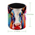 thumbnail image 4 of Imprescindible para artistas y entusiastas del maquillaje: portalápices cilíndrico y organizador de escritorio, diseño de vaca hermosa, 4 of 5