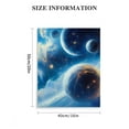 thumbnail image 3 of ZFLMY Planets Blue Sky Space Canvas Wall Art Home Decor 12x16 16x20in, 3 of 5