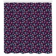 thumbnail image 2 of Ambesonne Peacock Shower Curtain, Vibrant Energetic Plumage, 69"Wx70"L, Dark Purple Multicolor, 2 of 2