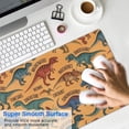 thumbnail image 4 of Long Mouse Pads for Desk,Colorful Dinosaurs Names Pattern Desk Mats on Top Of Desks, Desk Mouse Pad Extra Large with 3mm Non-Slip Base and Stitched Edge for Gaming,Office,Work,Home 35.4"x15.7", 4 of 6