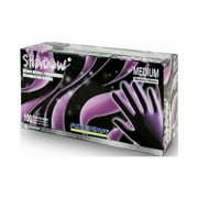 Adenna Shadow Black Nitrile Powder Free (PF) Exam Gloves ( MEDIUM ) 1 Box Of 100 Gloves