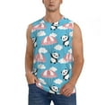 thumbnail image 1 of Balery Panda Flying in the Sky Camisetas sin mangas para hombre, absorbe la humedad y protege contra el mal olor.-XX-Large, 1 of 7