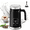 Black, variant on Frothomat Automatic Milk Frother, Electric Milk Warmer, 5-in-1 Automatic Steamer with LCD Digital Touch Screen, Adjustable Temp (Black)