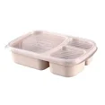 thumbnail image 1 of Bento Box Food Grade Wheat Straw Storage Case Portable Food Storage Container Microwave Lunch Box Household Picnic Accessories beige 1, 1 of 6