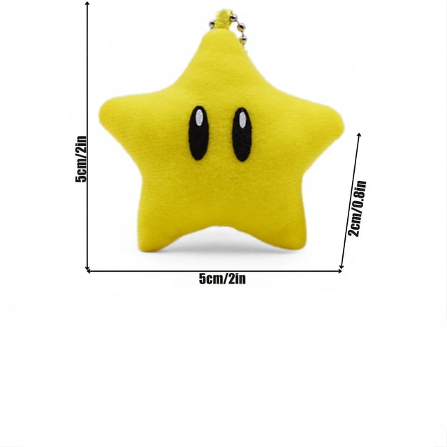 Muñeco de peluche de Superestrella de Goomba, Mario Bros, Ken Carson, Goomba, Toad, amarillo, verde y azul, regalo de cumpleaños para niños