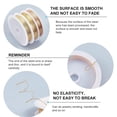 thumbnail image 5 of 1set Round Copper Jewelry Wire Long-Lasting Light golden 12rolls/sets, 5 of 7