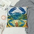thumbnail image 2 of BCIG Blue Crab Coastal Premium Indoor/Outdoor Pillowcase Patio Decoration Watercolor Marine Decoration Marine Life Armchair Pillowcase 18" x 18" Blue Crab, 2 of 5