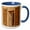 Blue/White, variant on 3drose, Morocco, Marrakech. Badii Palace, 11oz Two-tone Black Mug