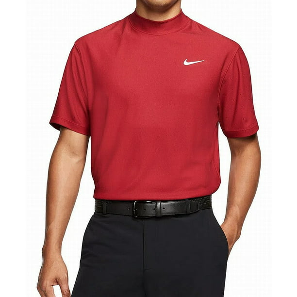 heden Monumentaal Het beste Nike Mens Activewear Dri-FIT Tiger Woods Mock Neck Golf Polo Red XL -  Walmart.com