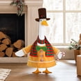 thumbnail image 5 of Aurorax Christmas Porch Goose Outfits 23" Holiday,Goose Clothes for Cement Goose Porch Goose 17/19 inch,Xmas Porch Goose Accessories for Garden Outdoor Lawn, 5 of 6