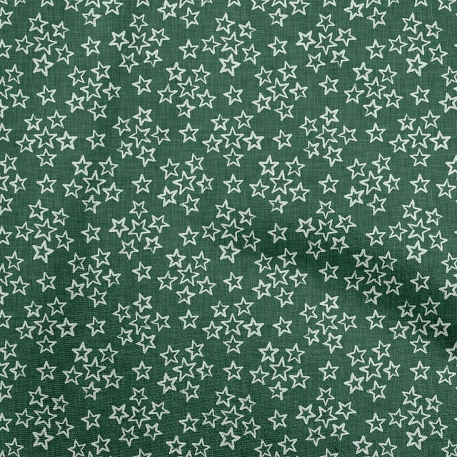 oneOone Cotton Flex Dark Green Fabric Asian Block Craft Projects Decor Fabric Printed By The Yard 40 Inch Wide