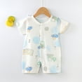 thumbnail image 2 of Gubotare Baby Clothes Baby Baby Boys Short Sleeve Rompers One-piece Coverall Set Size 6-12 Months (Sky Blue,6-12 Months), 2 of 4