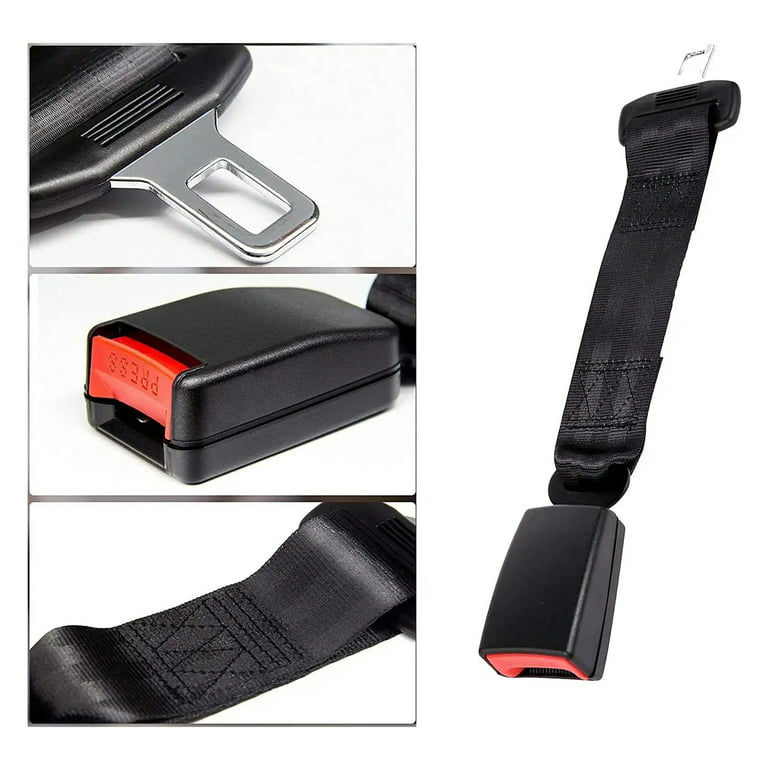 PHANCIR 2 Pack 10.2-Inch Seat Belt Extender for Cars Universal Seat Belt Car Buckle Extension Buckle Up (7/8 Tongue Width)